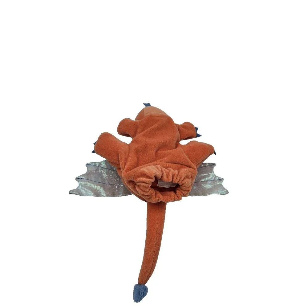 Caltoy Orange Blue‎ Dragon Plush Hand Puppet 12